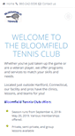Mobile Screenshot of bloomfieldtennisclub.com
